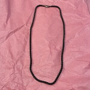 Simple Black Chain Necklace